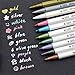 Schoolsupply Set 10 Colors Metallic Markers for Adult Coloring Books Waterproof Marker
