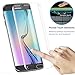 [2 Pack] Samsung Galaxy S6 Edge Screen Protector Temperd Glass 3D Curved Full Coverage HD Clear 9H Anti-Scratch Tempered Glass Screen Protector Film for Samsung Galaxy s6 Edge