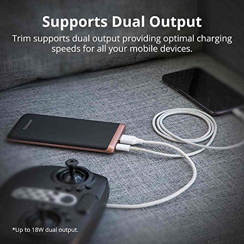 Powerbank 10000 mAh PD 3.0, Tronsmart Power Bank 10000mAh 18W Rapida Carica Batteria Esterna Portatile Cellulare 【Power Delivery 3.0】e QC 3.0 Dual USB Output iPhone XS / XS Max / XR / 8 / 8PLUS / x, Samsung S9/Note 8/S8, Google Pixel, ecc. 