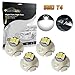Partsam 4PCS T4 Neo Wedge Instrument Panel LED Light Gauge Cluster Bulbs Dashboard Indicator Lamp, White