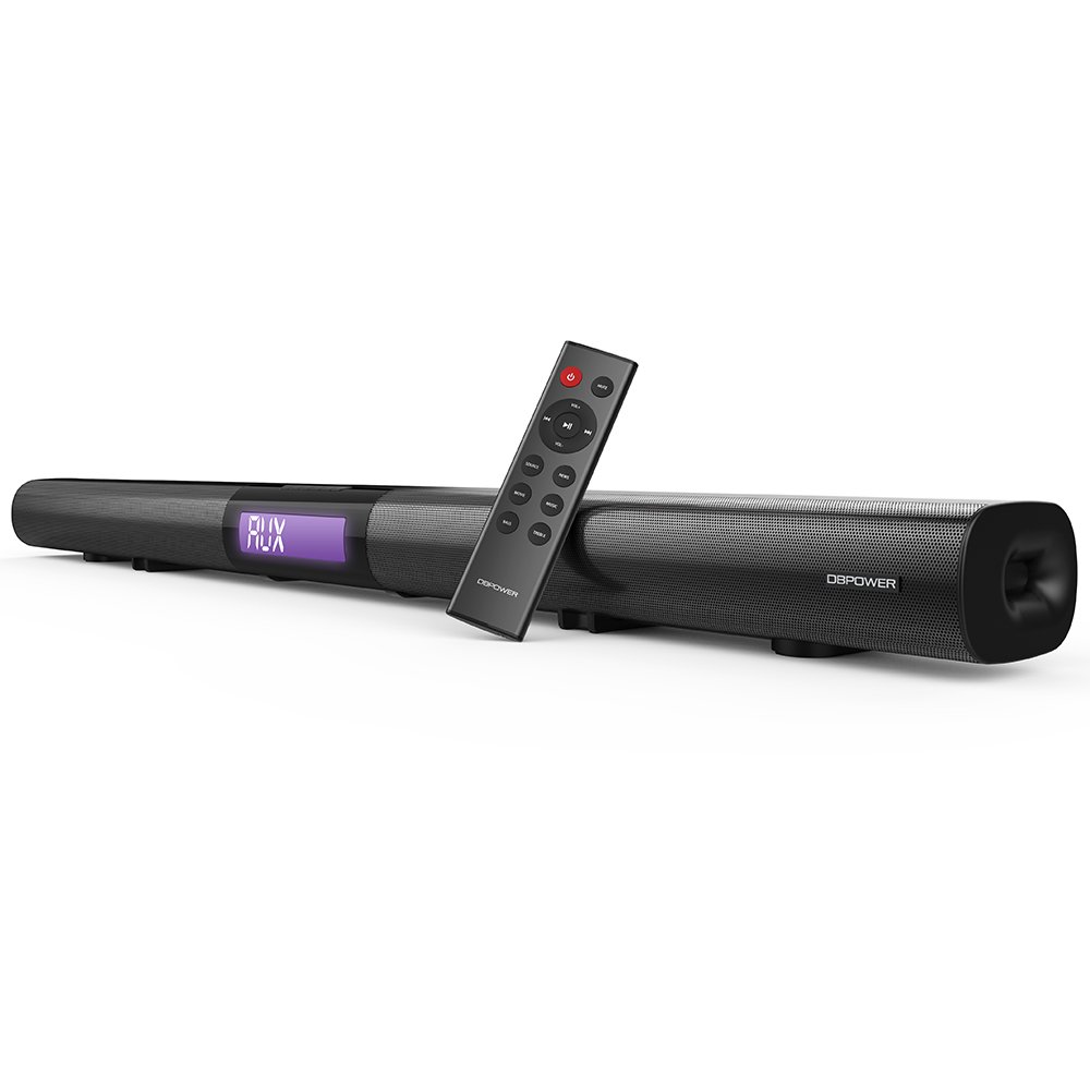 DBPOWER Soundbar 37 inch Wired and Wireless Bluetooth Home Theater TV