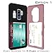 Galaxy S9 Plus, SKINU S9 Plus Wallet Charger Dual Layer Hidden Credit [S9 Plus Card Case] Holder ID Slot Card Case with Inner USB Type C Adapter and Mirror for Samsung Galaxy S9 Plus(2018)- Rose Gold