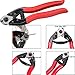 Lulultn Custom Hydraulic Hand Crimper Tool for 1/8 Stainless Steel Deck Cable Railing Hardware Kit, with Cable Cutter