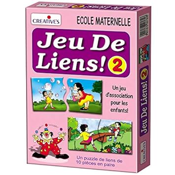 StonKraft Game Links (French) - Language Independent | Learn French | Preschool Learning Toys - Educational Toys | Learning Games | Matching Games for Kids & Toddlers