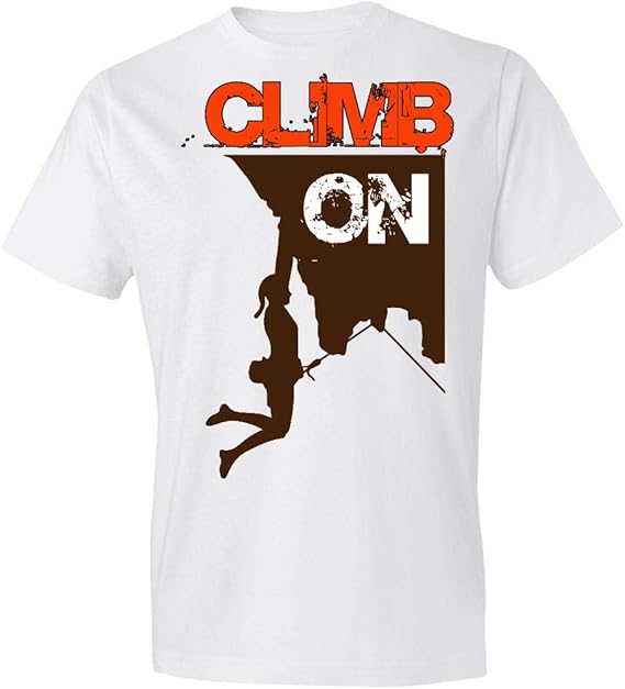 Rock Climbing Climb On Mountaineering TShirt,Gift Amazon.co.uk Clothing