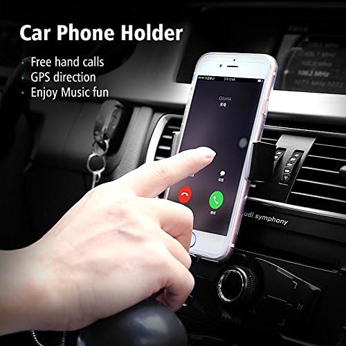 CEUTA, Universal Air-Vent Car Mount Mobile Holder Stand Cradle | Portable Pocket Sized | Travel Stand [ 4 inch to 5.55 inch ].