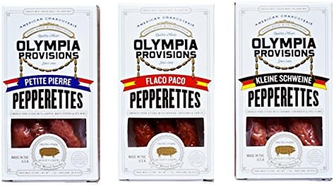 Olympia ProvisionsPepperette Sample Pack - Pork Stick Snacks (3 Flavors)