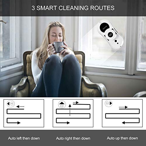 Sophinique Window Cleaner Robot, X5 Window Vacuum Cleaner Smart Glass Cleaning Robotic with APP