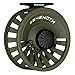 Redington Behemoth Fly Fishing Reel, Multipurpose Fly Reel for Freshwater and Saltwater, Large Arbor and Adjustable Drag, O.D. Green, 5/6