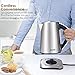 Aicok Electric Kettle Variable Temperature Tea Kettle, Stainless Steel Water Kettle with 1500W SpeedBoil, Auto Shut Off and Boil-Dry Protection Water Boiler, 1.7-Liter