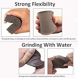 Tnisesm 6Pcs Sanding Blocks 220 Grits Sanding