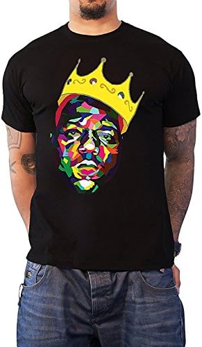Krissry Mens Crown Portrait Notorious T-Shirt Black XXX-Large