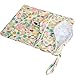 Damero 3pcs Pack Wet Dry Bag for Cloth Diapers Daycare Organizer Bag, Jungle