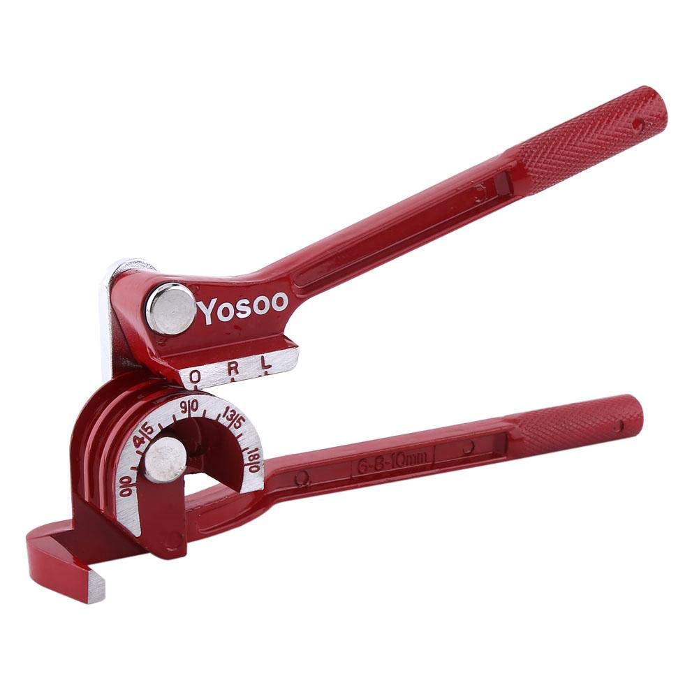 lyrlody Manual Pipe Bender,Tube Bender Adjustable 3 In 1 180 Degree 1/4inch 5/16inch 3/8inch Pipe Bending Device Tool for Soft Copper Pipes and Flexible Steel and Stainless Steel Pipes