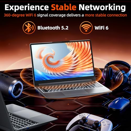 MELIUNA 15.6 Inch Laptop, AI Software Windows 11 Laptops with 16GB RAM 512GB SSD, AMD Ryzen 5 Processor, Backlit Keyboard, 180° Viewing, Full-Featured Type-C, for Business Student Notebook(Gray)