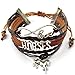 Horses Bracelets Horse Charm-Girls Horse Lover Jewelry Gifts-Braided Adjusted-4 Colors