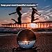 SunAngel Photography Crystal Ball Photography Globe Photography Glass Ball Photography Lensball for Divination or Wedding/Home/Photography or Office Decoration (80MM with Crystal Stand, Clear)