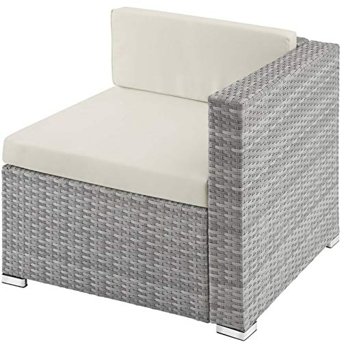 BJYX Poly Rattan Garnitur Sitzgruppe Rattanmöbel Sofa Möbel Gartengarnitur Lounge Top (Color : Hellgrau) – Bild 5