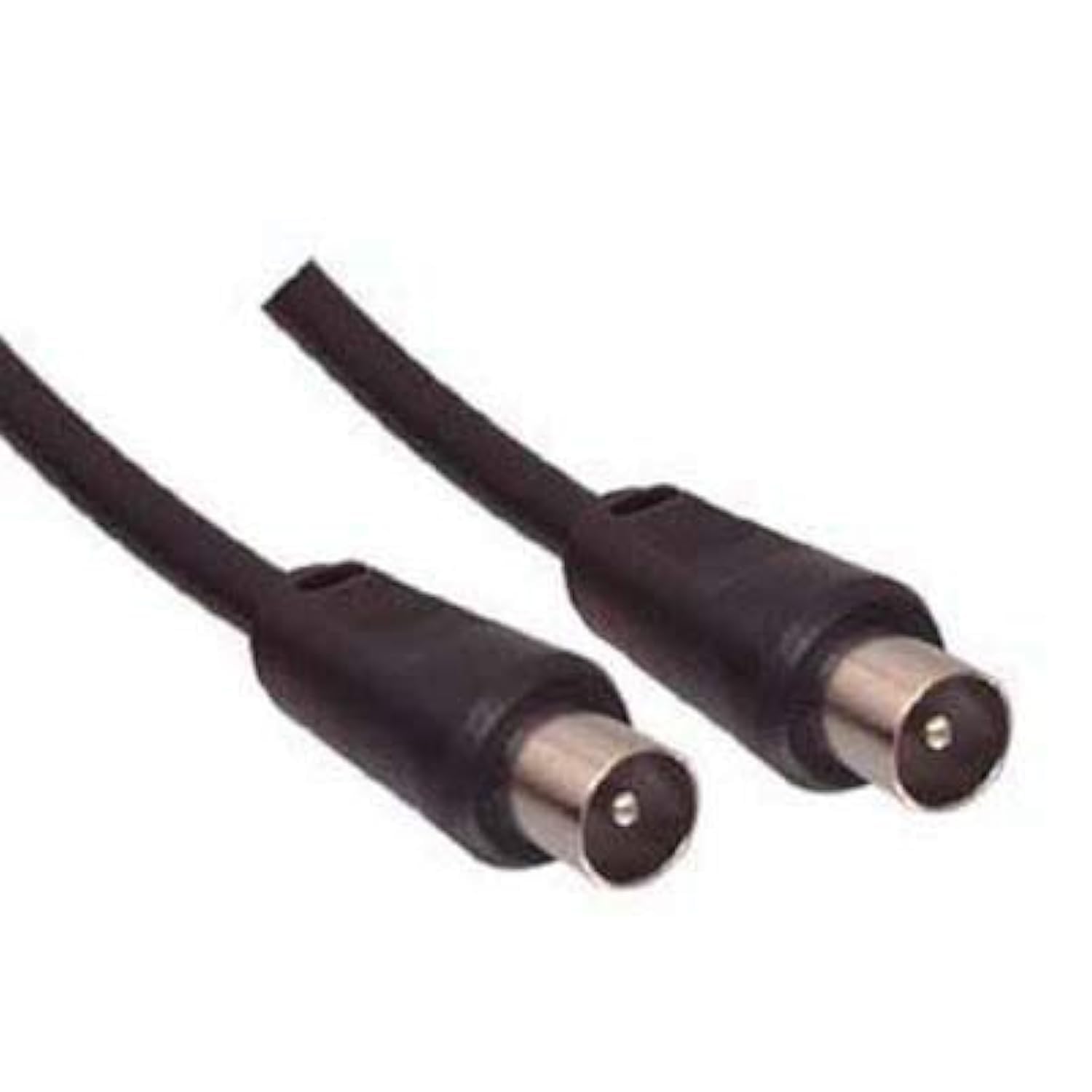 Aptii Coaxial TV Aerial Cable Plug to Plug Fly Lead Black 4m
