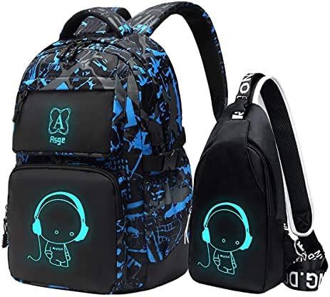 Asge Backpack Boys School Backpack Girls Teenagers Cool School