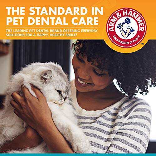 Arm and Hammer Fresh Breath Dental Kit for Kittens Cat Toothbrush and Toothpaste with Baking