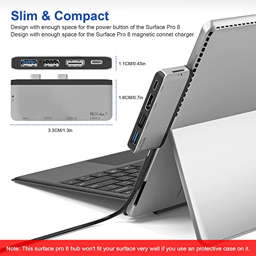 Surface Pro 8 Hub Docking Station With 4K HDMI, USBC Thunerbolt 4