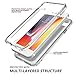 SURITCH Marble Case for iPhone 8 Case/iPhone 7/iPhone Se 2022, [Built-in Screen Protector] Full-Body Protection Hard PC Bumper + Shockproof Cover- White/Gold