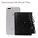 befen Women's RFID Blocking Luxury Full Grain Genuine Leather Bifold Trifold Wallet Multi Card Organizer Holders for Ladies (Black RFID Wallet Small)
