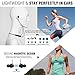 Bluetooth Headphones, Wireless Neckband Sports Earbuds,IPX5 Sweat-Proof Noise Cancelling Stereo Headphones with Mic,for Workout Jogging Running(A6-Black)thumb 3