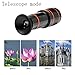 12X Optical Zoom Telescope Lens, Zwish Clip On Cell Phone Camera Lens for iPhone 6/6s Plus/7/8/SE, Samsung S8/S7/S6/Edge, LG, Moto, HTC, Sony and More