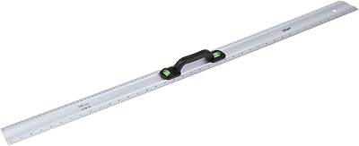 Rolson 50802 Aluminium Builders Rule 1 m Multi-colour with Vials