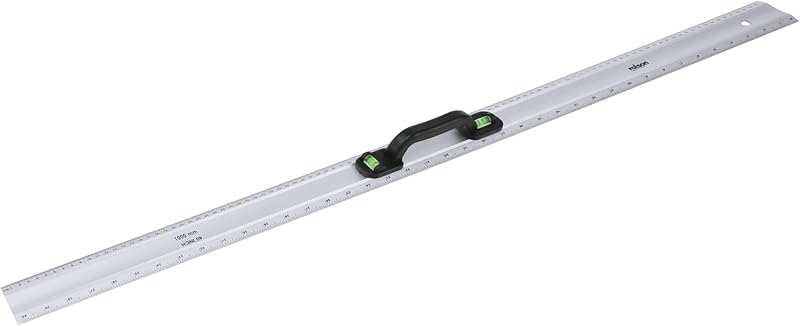 Rolson 50802 Aluminium Builders Rule 1 m Multi-colour with Vials