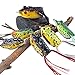 Sougayilang Hollow Frog Fishing Lures Soft Topwater Baits with Tackle Box for Bass Snakehead Saltwater Freshwater Fishing (6Pcs Frog Lure Only)