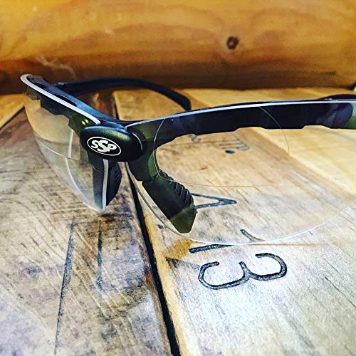 SSP Eyewear Top Focal Tactical Safety Glasses Kit with Assorted Interchangeable 1.00 Bifocal Lenses, TF 1.00 AST KIT (TF 100 AST KIT)