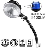 70W LED Barn Lights LEDMO - with Monuting Arm 9100lm Dusk to Dawn LED Outdoor Security Flood Lights with Photocell Area Lighting 5000K Daylight LED Yard Lights Brightest Waterproof