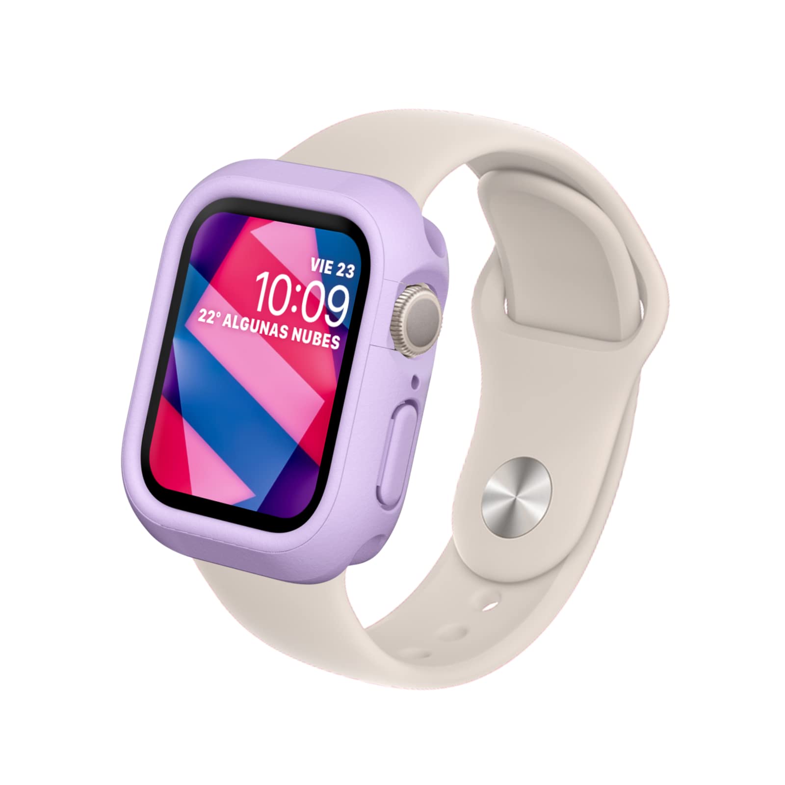 RHINOSHIELD Bumper Case Compatible with Apple Watch Series 9/8 / 7 (41mm) | Slim Protective Case, Lightweight and Shock Absorbent - Violet