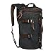 LUXUR Retro Duffel Cylinder Bag 27L Canvas Travel Backpack for Men Hiking Luggage Weekend Bag , Black