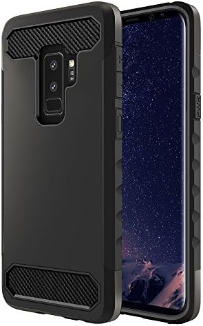 Samsung Galaxy S9 Plus Case,Durable Resilient Shock Absorption Fingerprint Proof Carbon Fiber TPU Protective Case for Galaxy S9 Plus Case