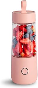 YWYW Portable Blender 350ml Mini Personal Blender Blender 4 Powerful Blades 4000mAh USB Rechargeable Juicer Bottle for Fruit and Vegetable Smoothies Ice