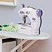 Homdox Combo Mini 2-Speed Double Thread Sewing Machine,White LSS-202