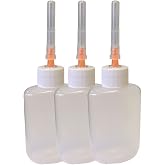 Gordon Glass Applicator Bottle with Stainless Steel Needle - 3 Pack | For Weld-on-3 and Weld-on-4 Acrylic Adhesives