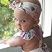 XWDA Baby Girls Romper Cotton Floral Print Newborn Infant Baby Jumpsuits Bodysuits Outfit with Headband