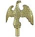 Green Grove Products Metal Gold Flagpole Eagle top, Aluminum, Flag Pole Ornament, 7-inch Wingspan