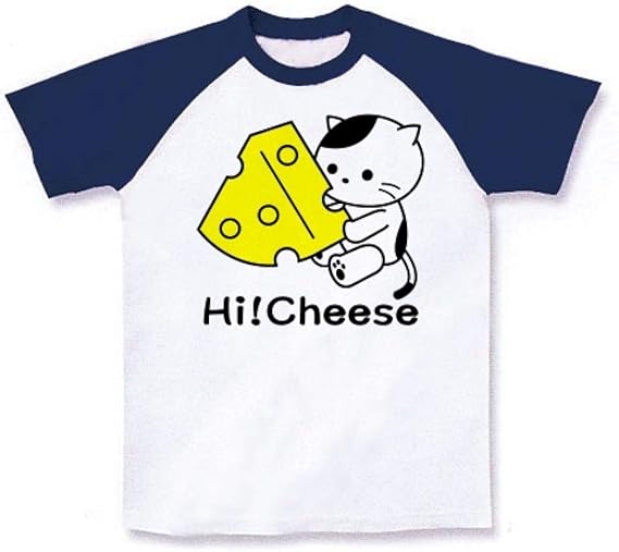 Amazon Co Jp はい チーズのねこ ラグランtシャツ 服 ファッション小物