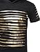 Youstar Men's Short Sleeve Cut out Zipper Shirt