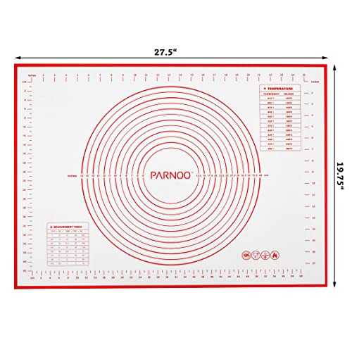 Silicone Baking Mat with Measurements 17 x 25 Inch, FoodGrade Non