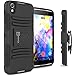 Blackberry DTEK50 Case, CoverON [Explorer Series] Holster Hybrid Armor Belt Clip Hard Phone Cover For Blackberry DTEK50 Case - Black
