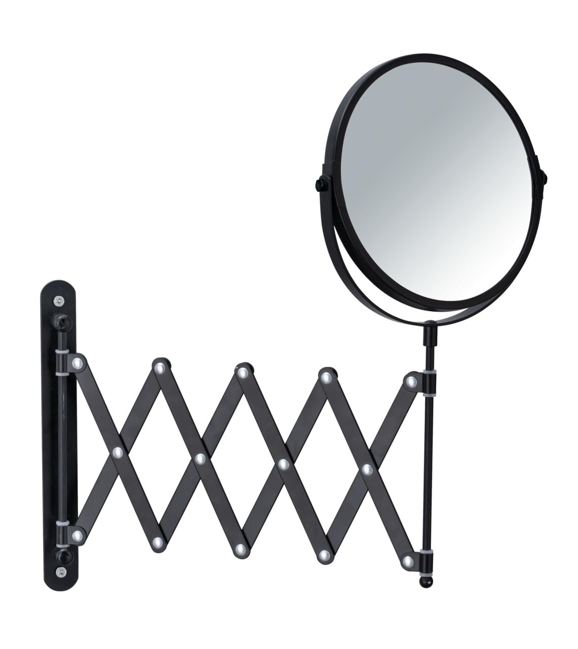 WENKO Cosmetic Wall Mirror Telescope Exclusive Black