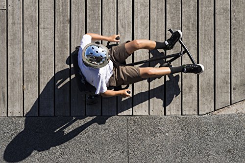 Ezyroller Pro - Black - Ride On for Children and Adults Ages 10+ Years Old - New Twist on Scooter - Kids Move Using Right-Left Leg Movements to Push Foot Bar - Fun Play and Exercise for Boys and Girls