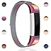For Fitbit Alta HR and Alta Bands, Maledan Stainless Steel Milanese Loop Metal Replacement Accessories Bracelet Strap with Unique Magnet Lock for Fitbit Alta HR and Alta Colorful Small